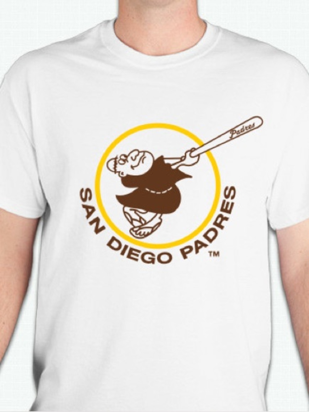 San Diego padres   retro logo tshirt shirt Unisex 100 percent cotton brand n